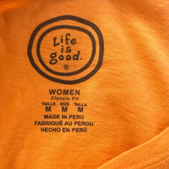 Life is Good "Half Full" Graphic Shirt Women's Size Medium - Picture 5 of 5